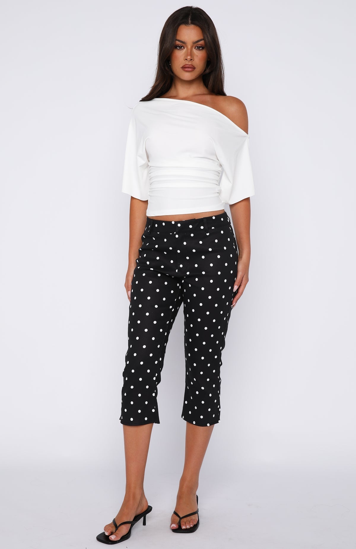 White Fox Marrakech Moments Cinched Waist Top White