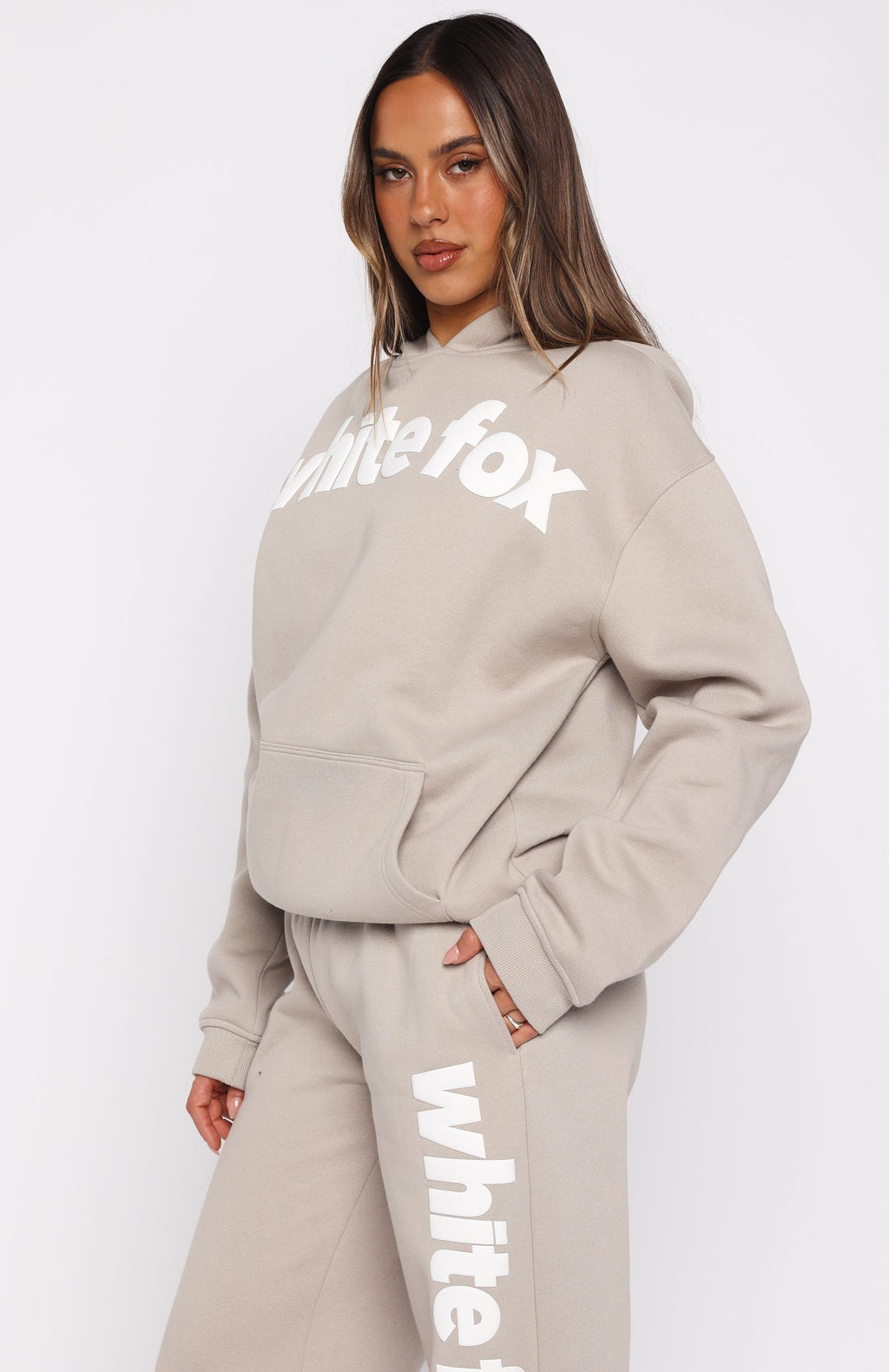 White Fox From The Archives Kenzie Oversized Hoodie Moon