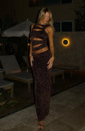 White Fox Never Again Maxi Skirt Bronze