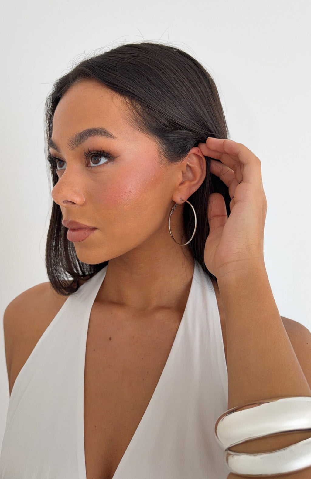 White Fox Tariq Earring Set Silver