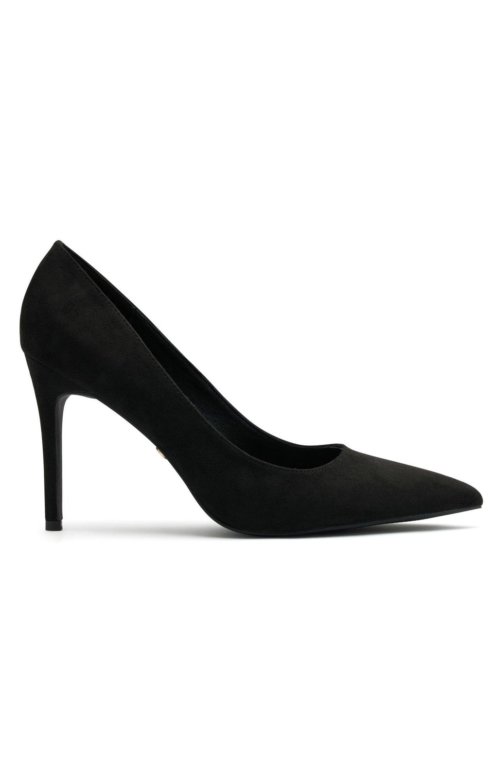 White Fox Alara Heels Black Faux Suede