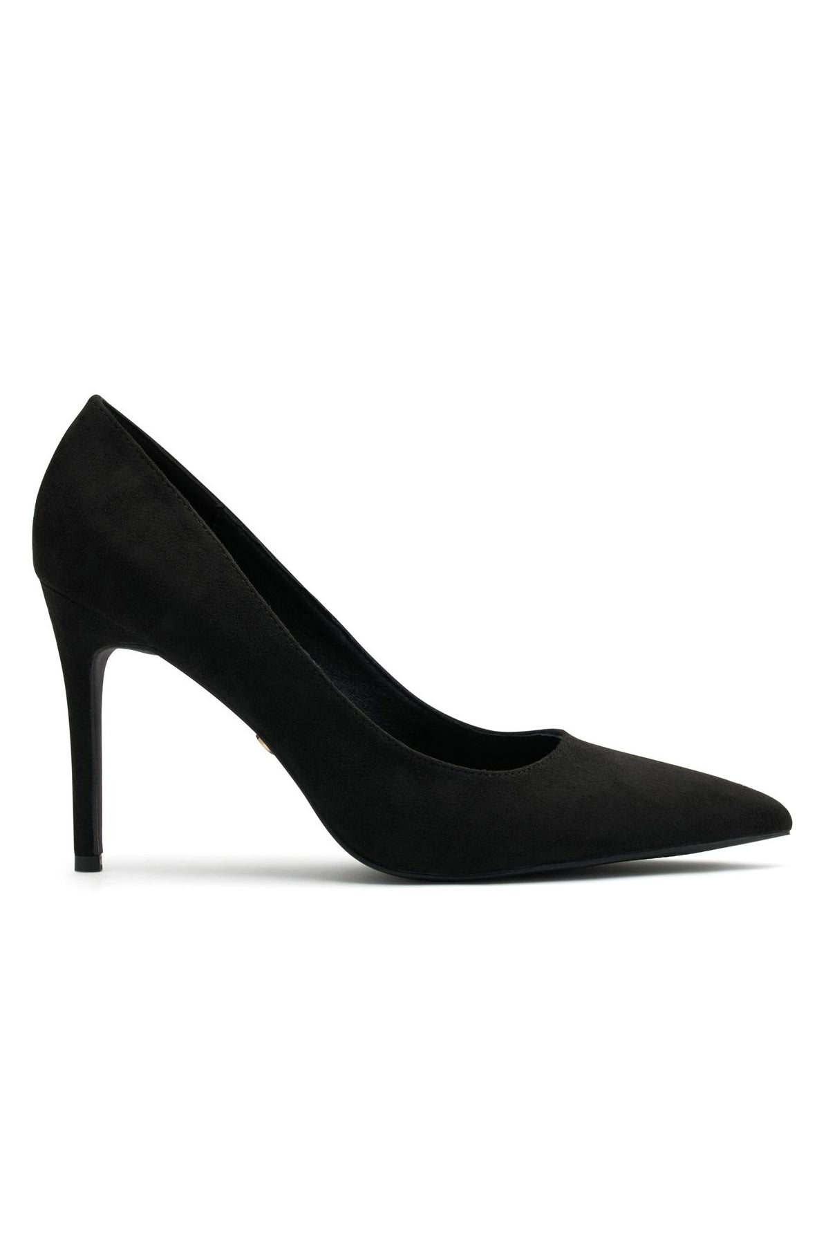 White Fox Alara Heels Black Faux Suede