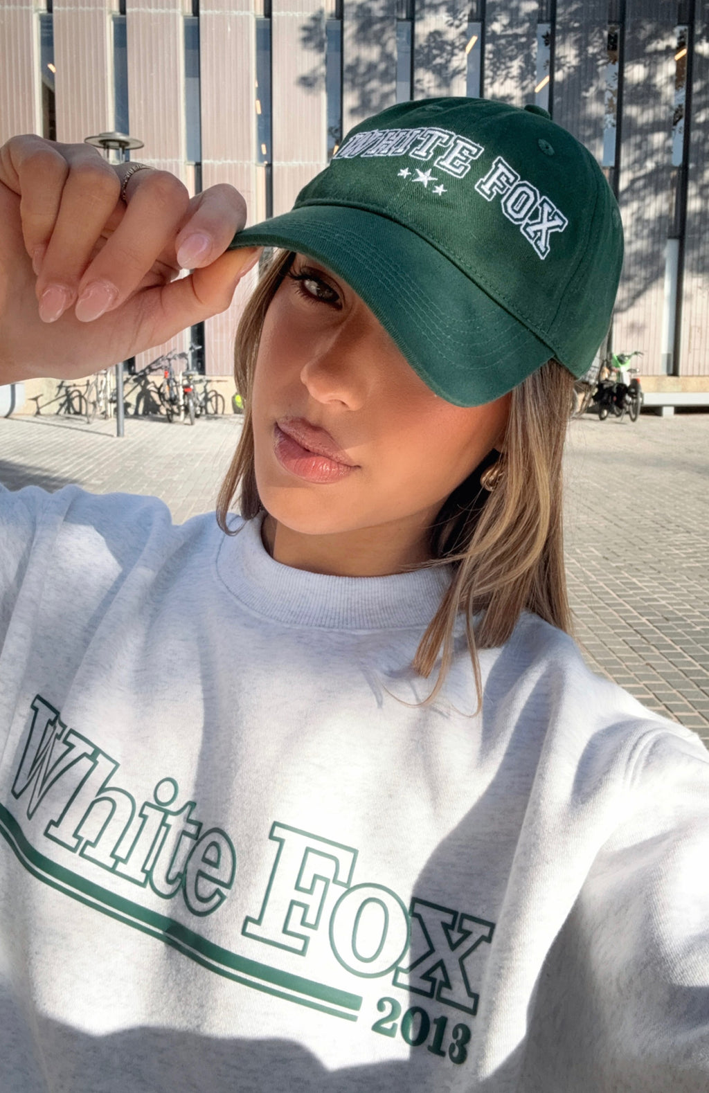 White Fox Social Season Cap Forest Green