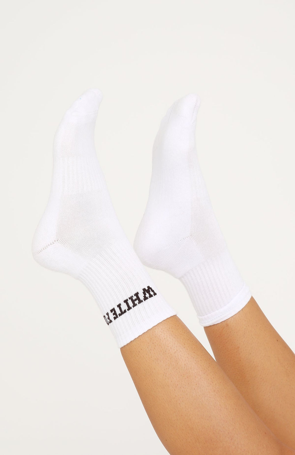 White Fox No Convincing Socks 2 Pack White/Choc/Dusty Pink