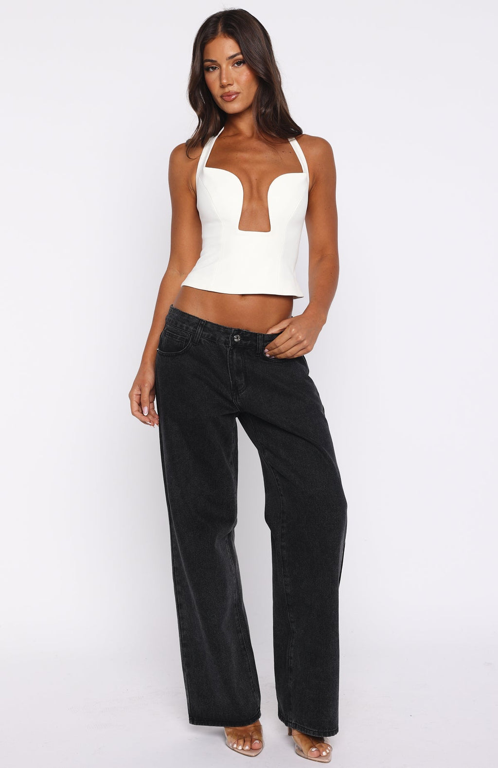 White Fox Heart On The Line Bustier Off White