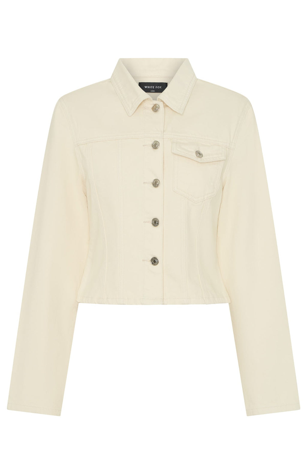 White Fox Ayla Denim Jacket Cream