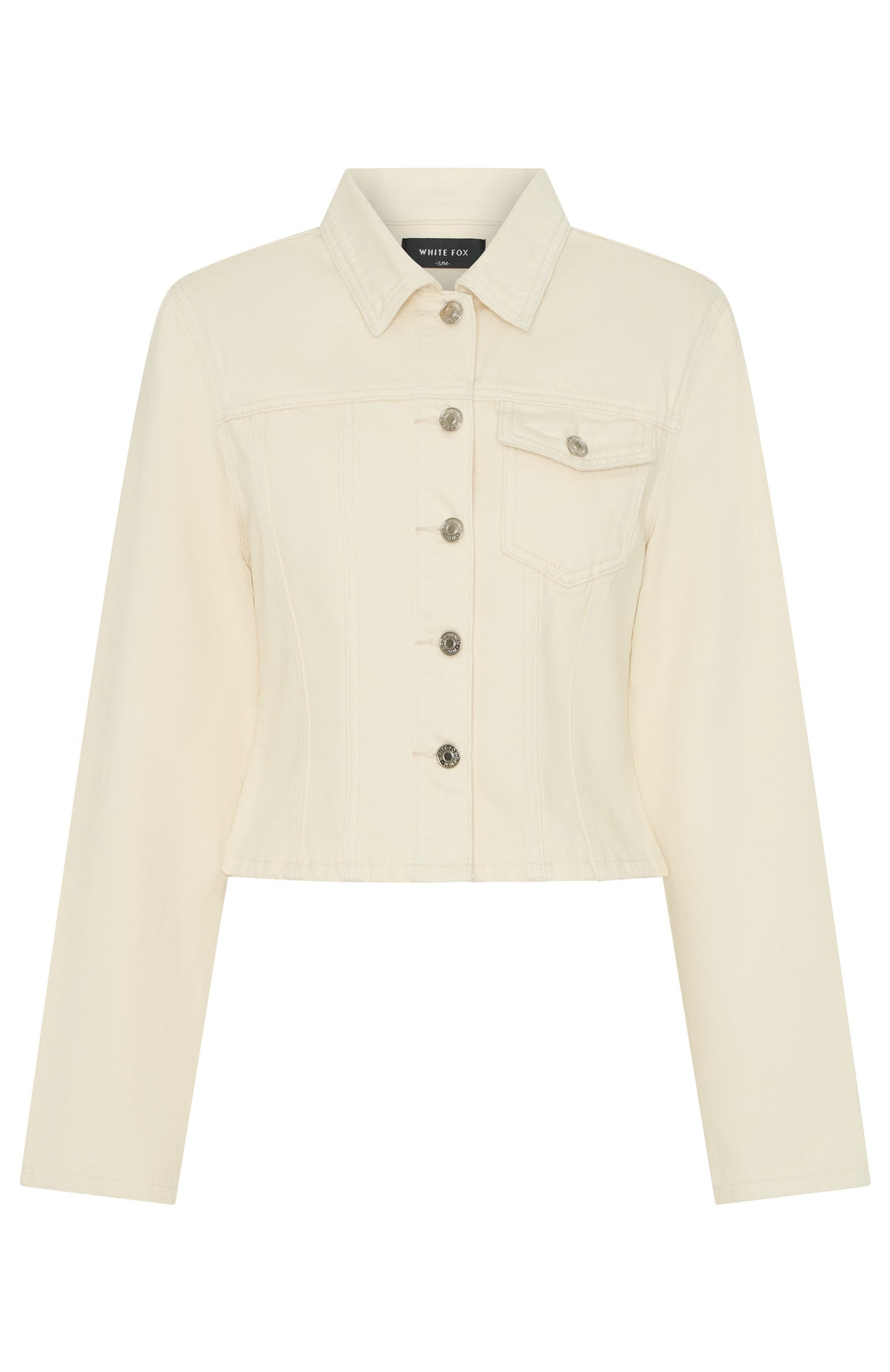 White Fox Ayla Denim Jacket Cream