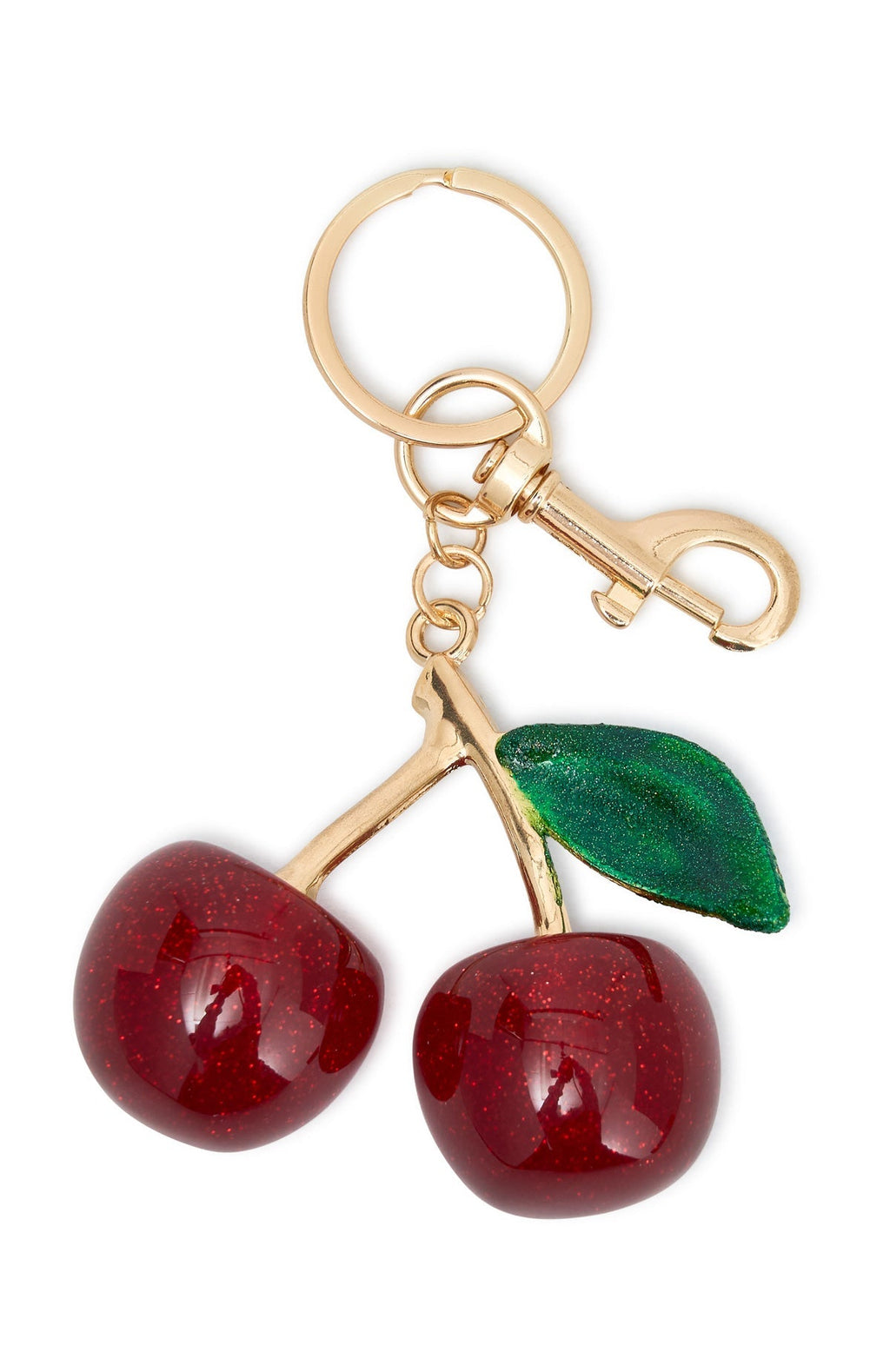 White Fox Kojo Keychain Gold