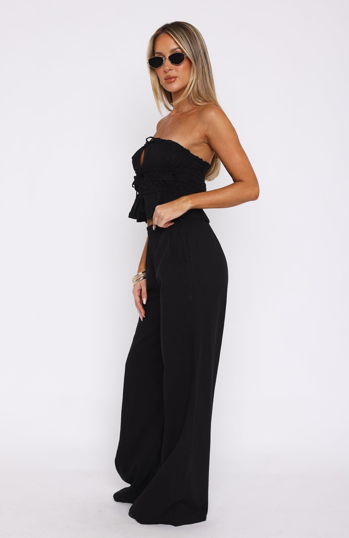 White Fox Secret Society Pants Black