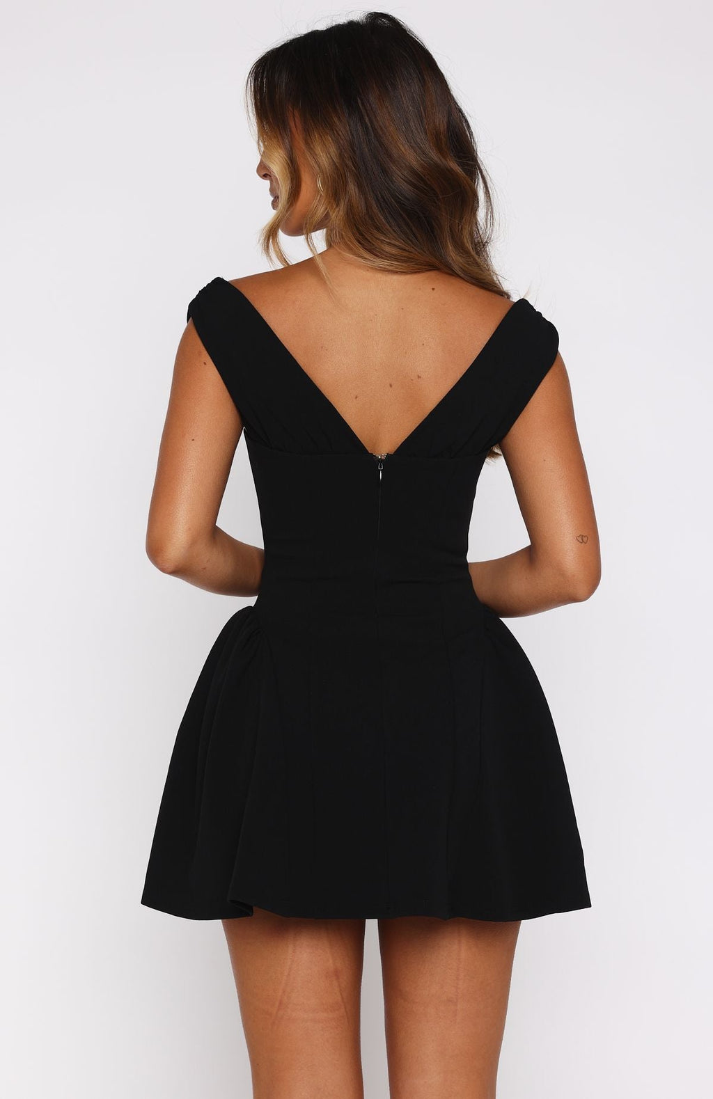 White Fox Pretty Problems Mini Dress Black
