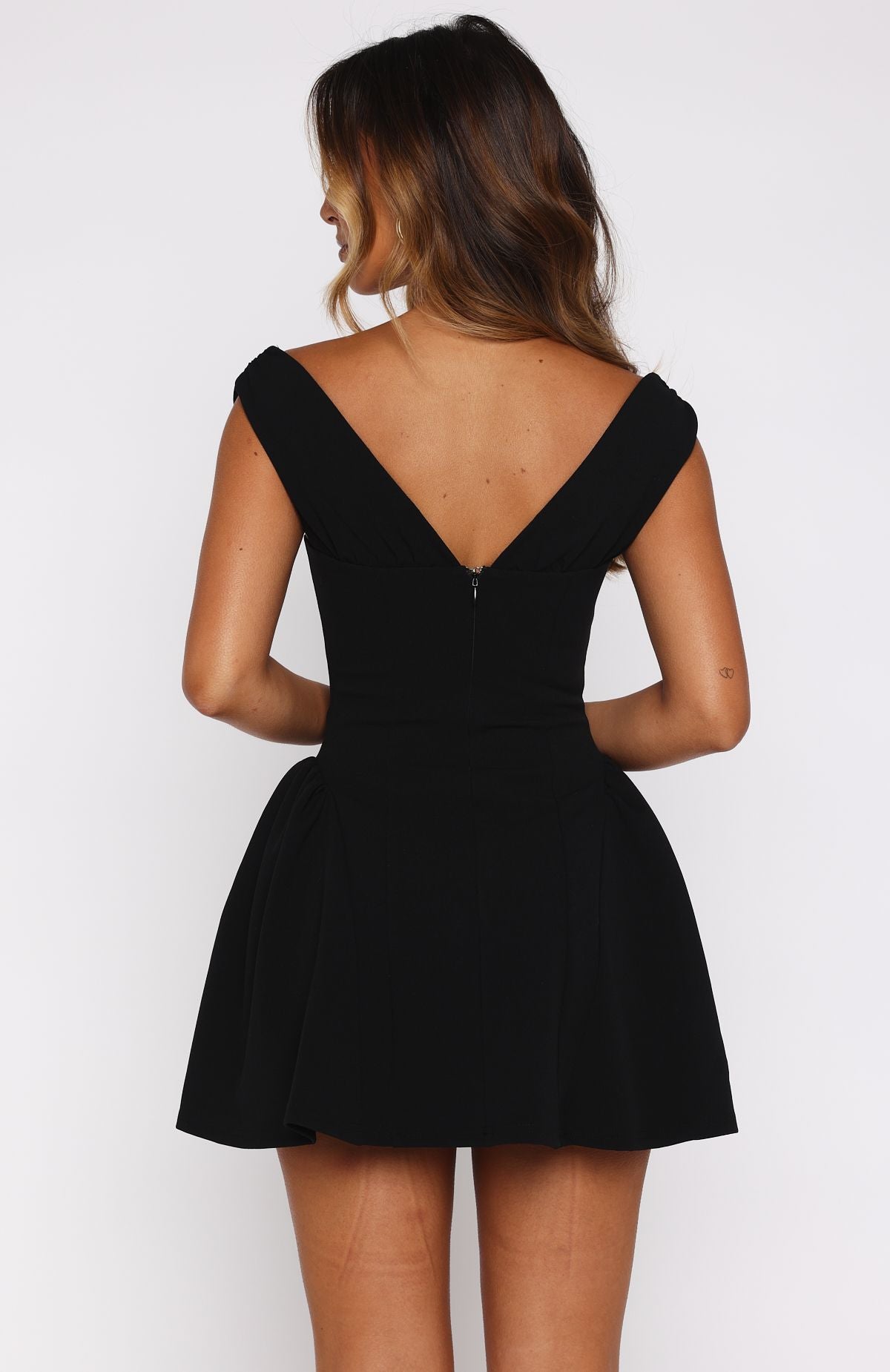 White Fox Pretty Problems Mini Dress Black