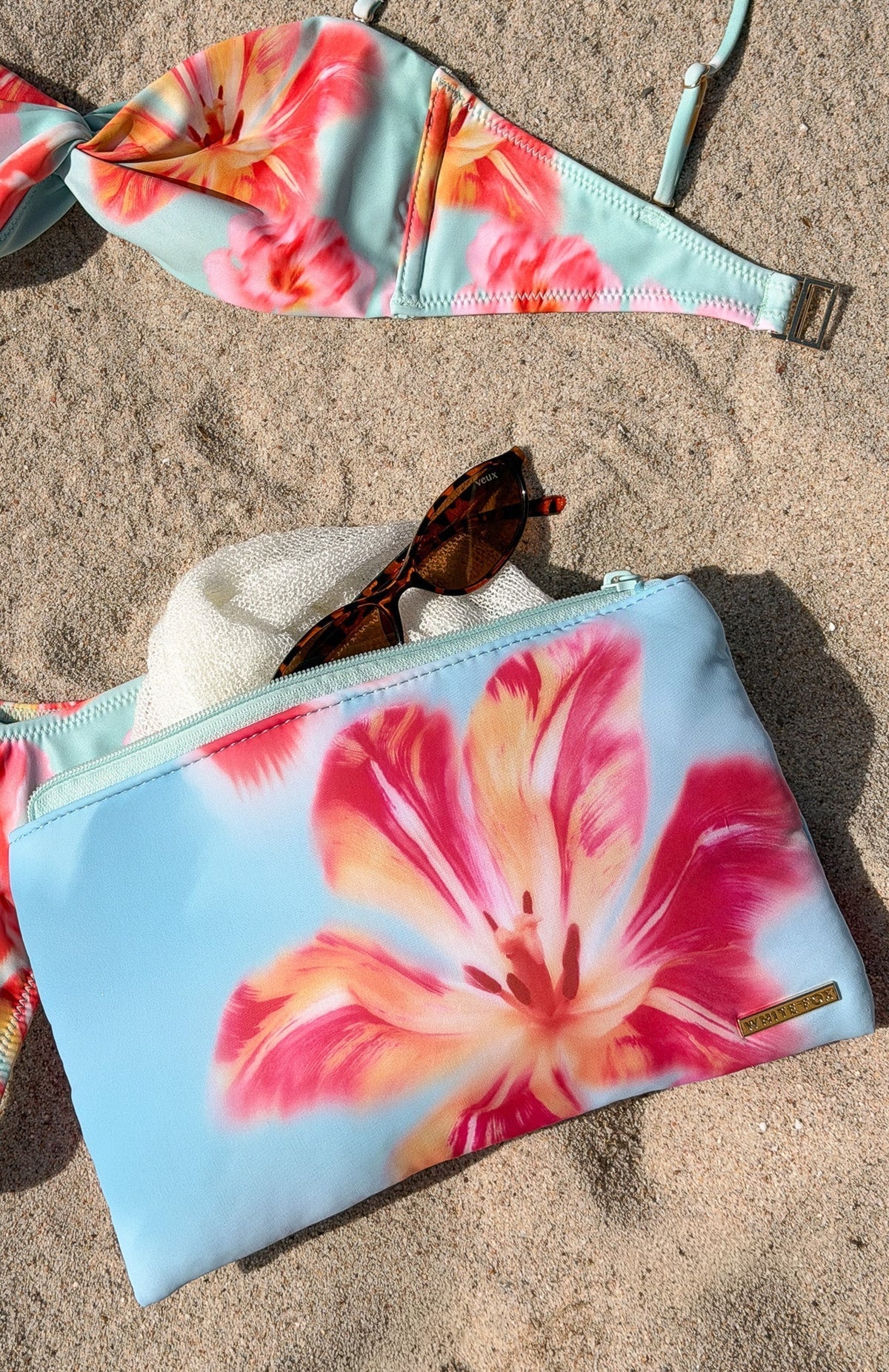 White Fox Elodie Pouch Oceanlight