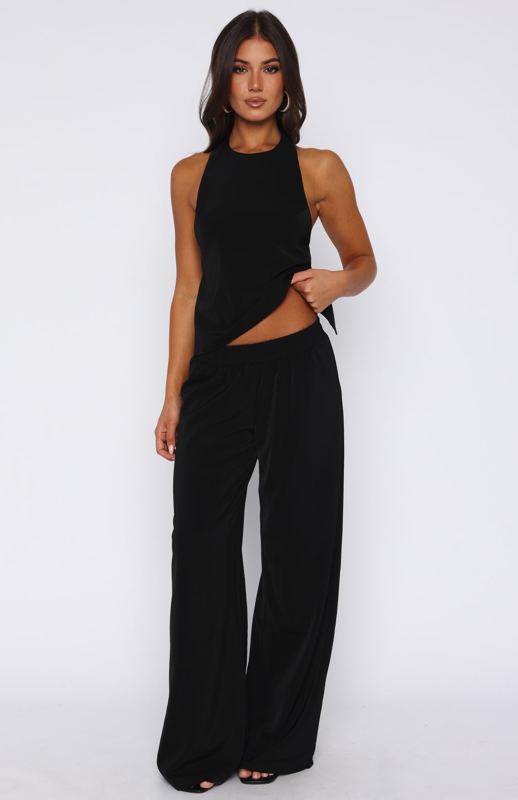 White Fox Way She Walks Pants Black
