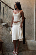 White Fox Cool Chaos Midi Skirt Off White