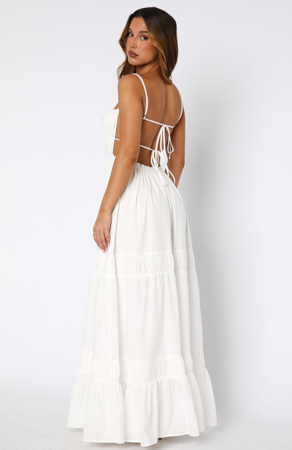 White Fox Rumour Has It Maxi Dress White