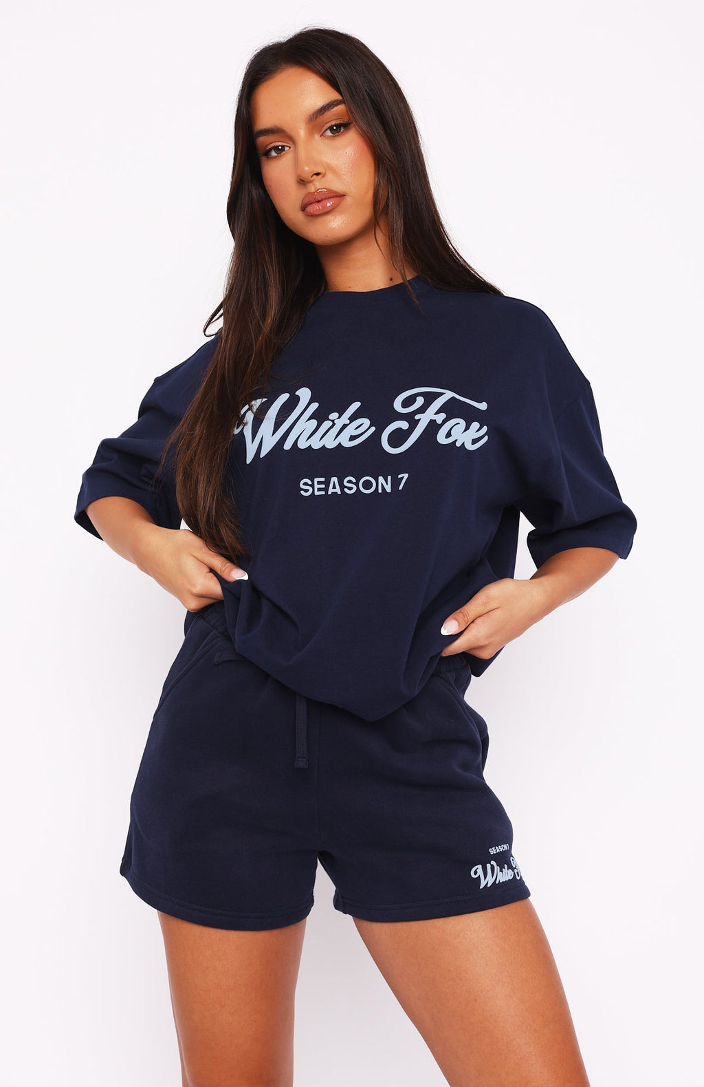 White Fox Season 7 Oversized Tee Deep Sea