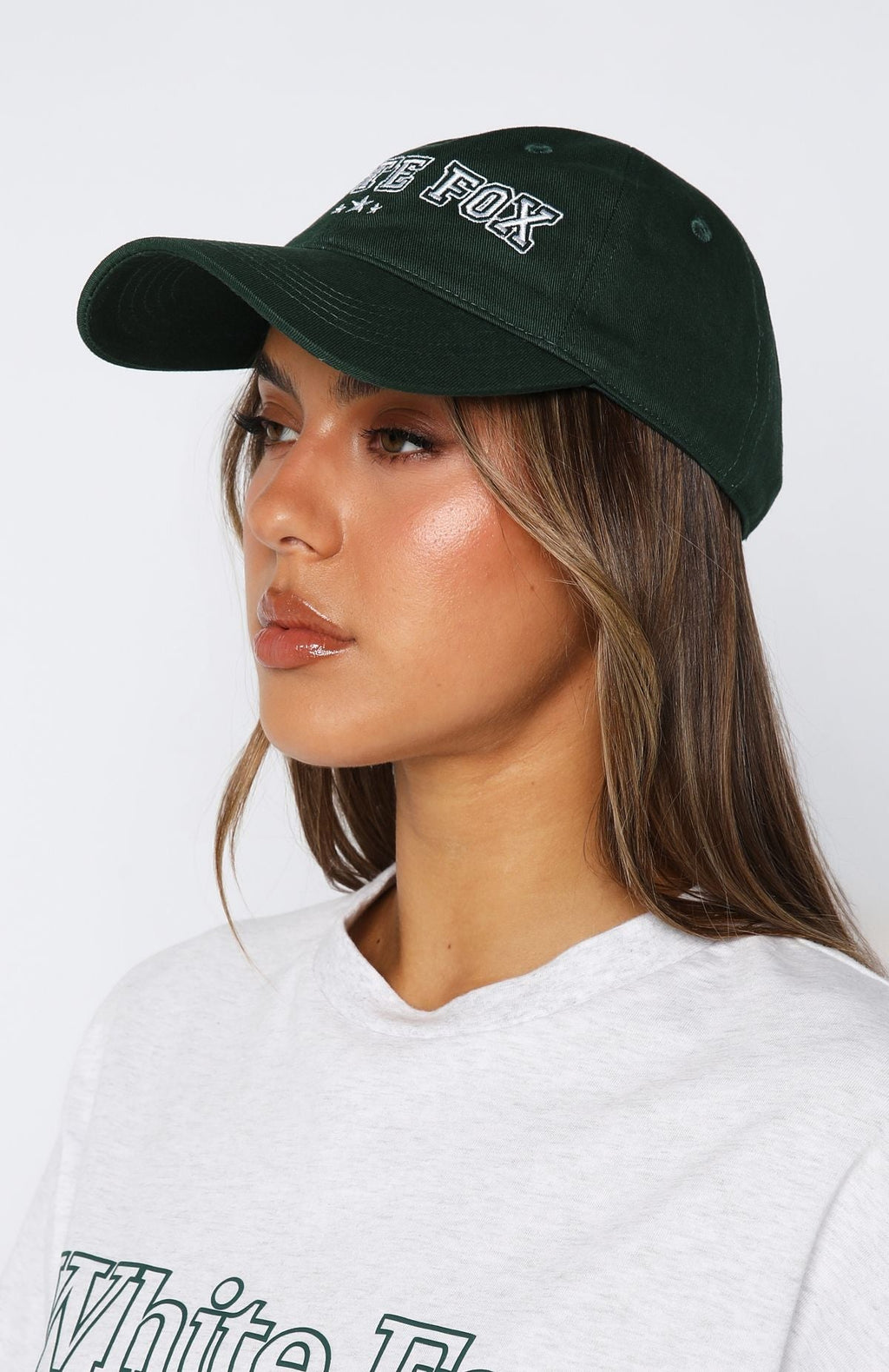White Fox Social Season Cap Forest Green