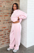 White Fox Know What You Want Barrel Leg Sweatpants Posy