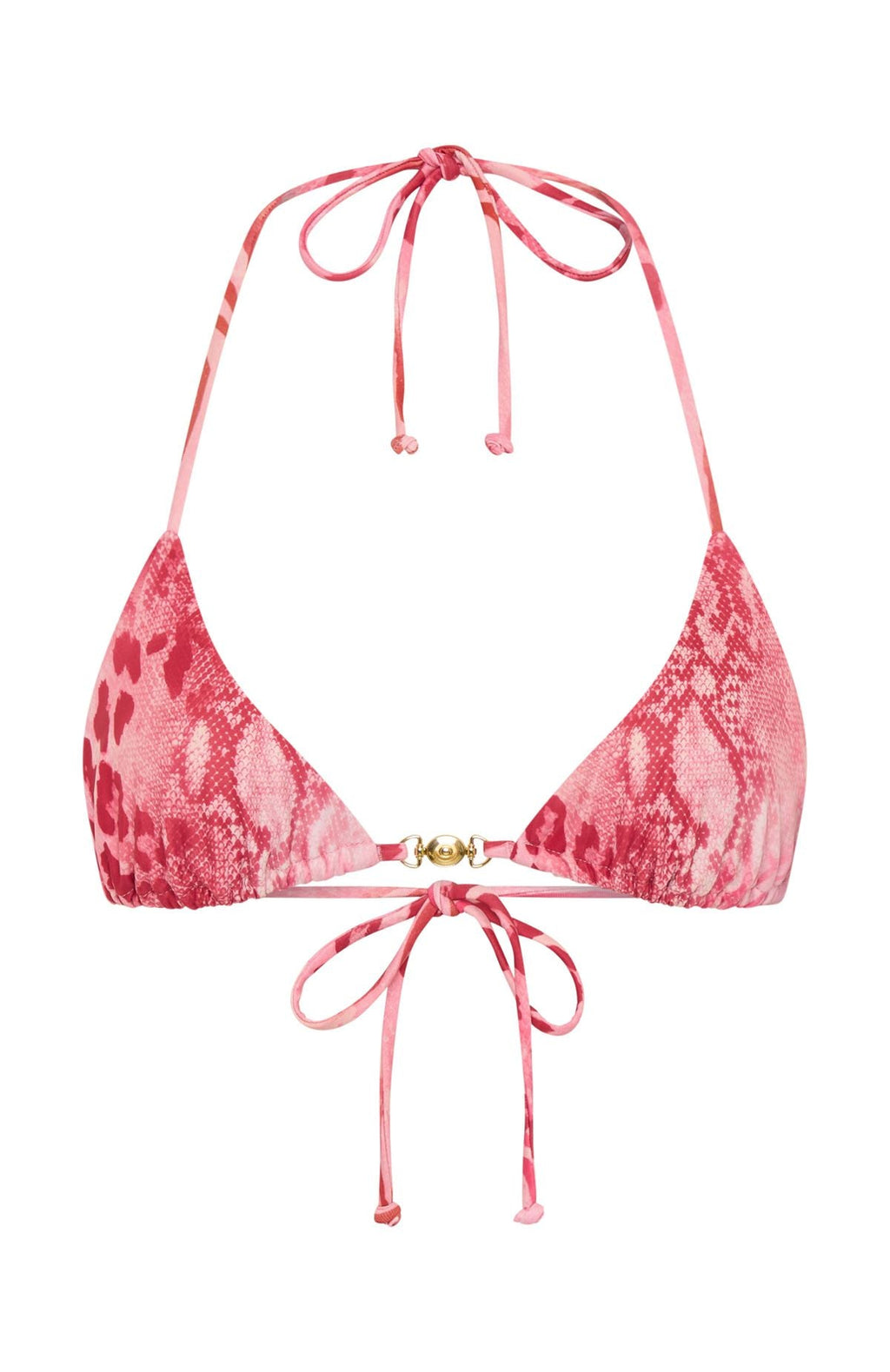 White Fox Anoki Bikini Top Berry Leopard