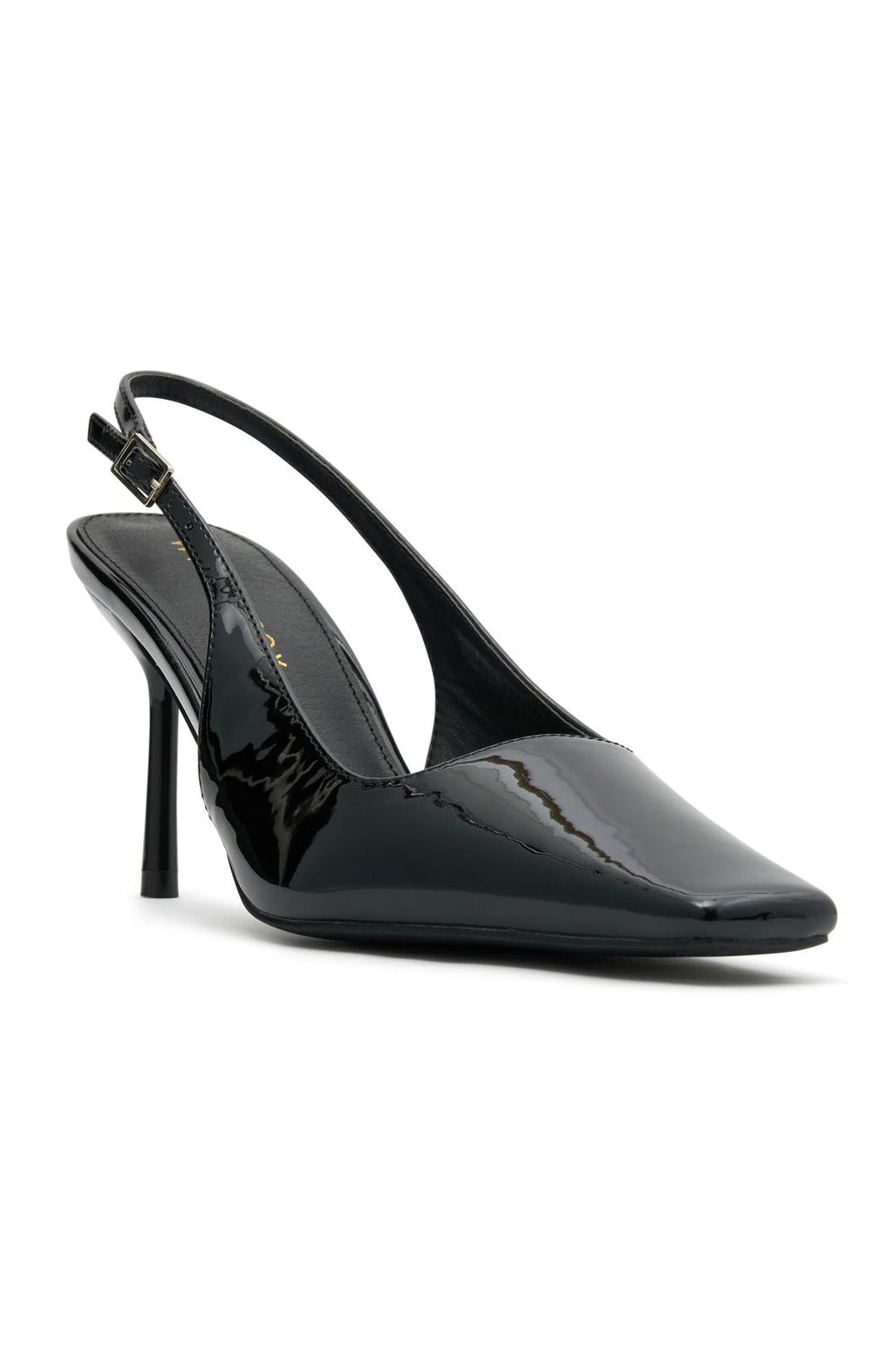 White Fox Ella Heels Black Patent