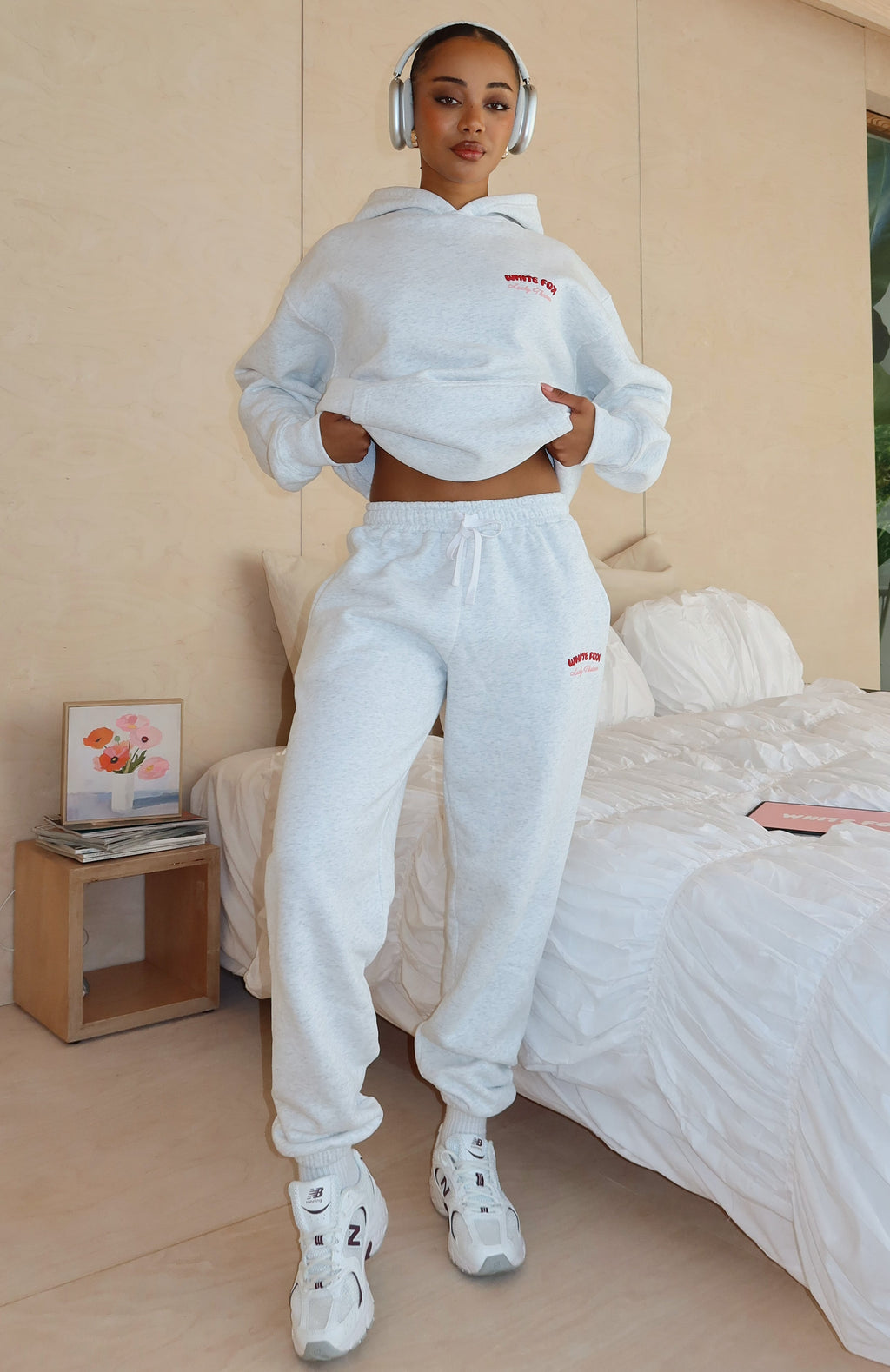 White Fox Lucky Thirteen Cheyenne Sweatpants Grey Marle