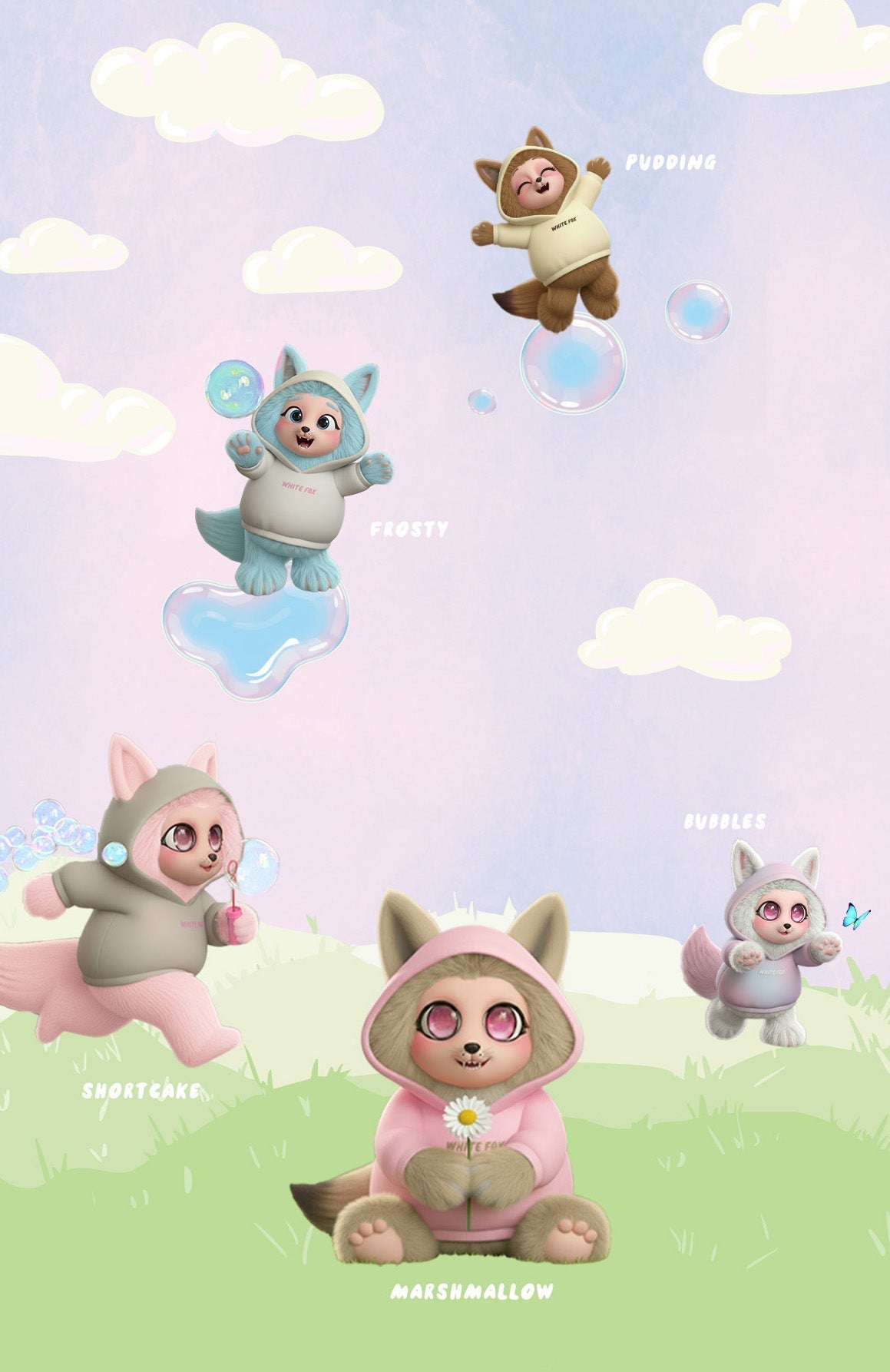 White Fox Bubbles & Foxy Friends