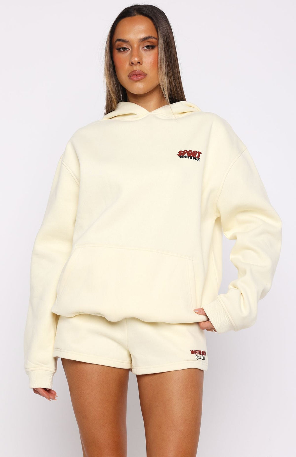 White Fox Club 14 Peyton Oversized Hoodie Lemon