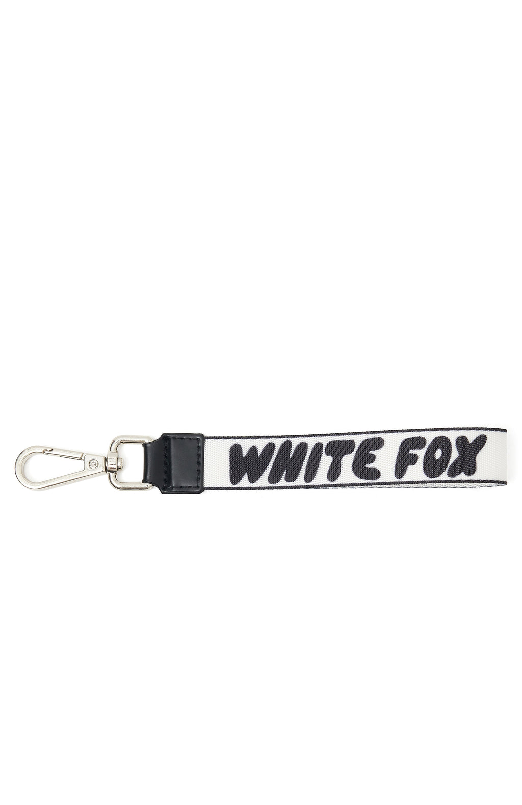 White Fox Next Level Strap Keychain Black