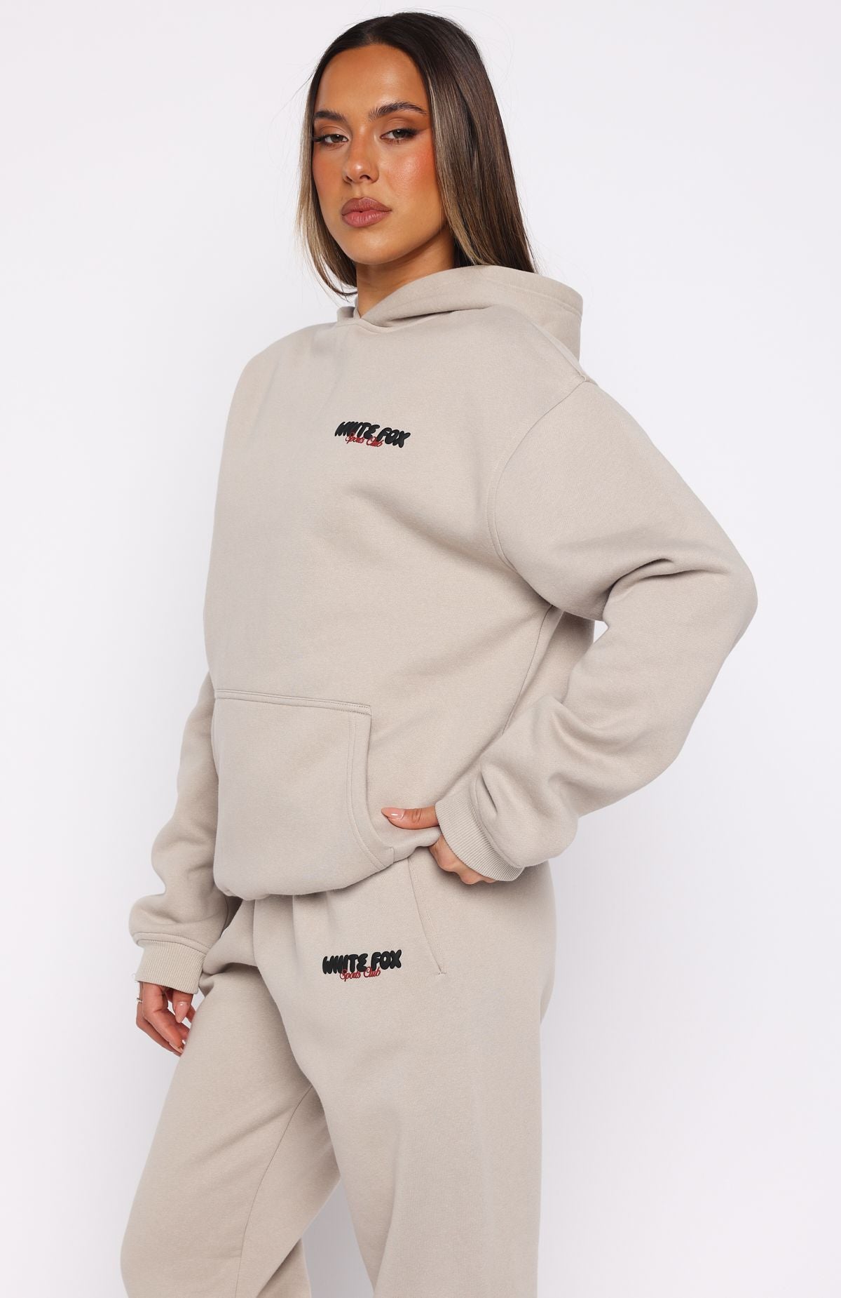 White Fox Club 14 Trinity Oversized Hoodie Moon
