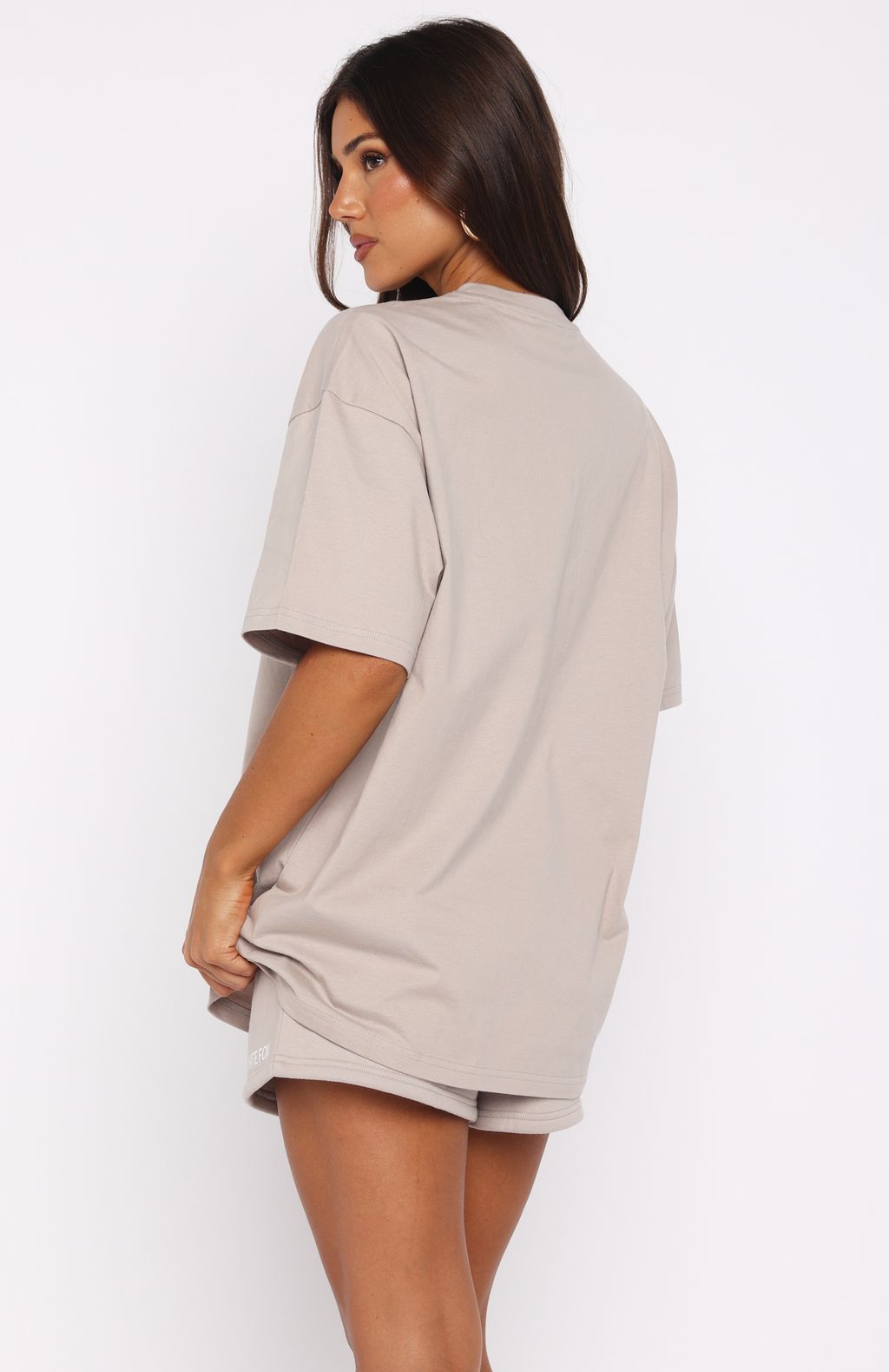 White Fox Core Classic Oversized Tee Moon