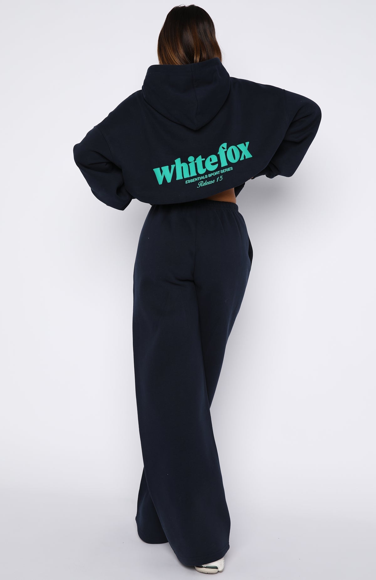 White Fox Release 15 Kiana Wide Leg Sweatpants Navy