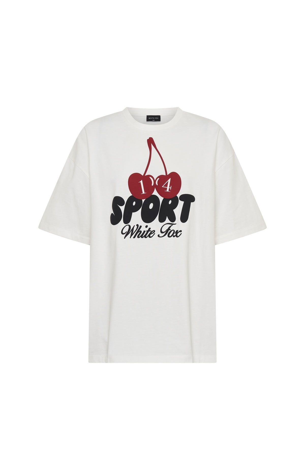 White Fox Club 14 Peyton Oversized Tee White