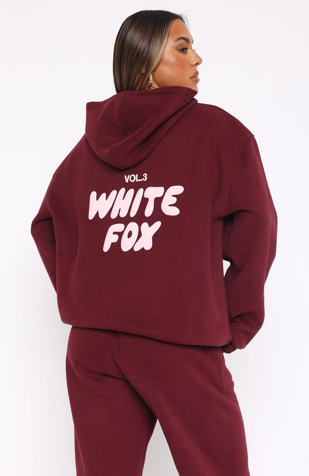 White Fox Offstage Hoodie Red Velvet