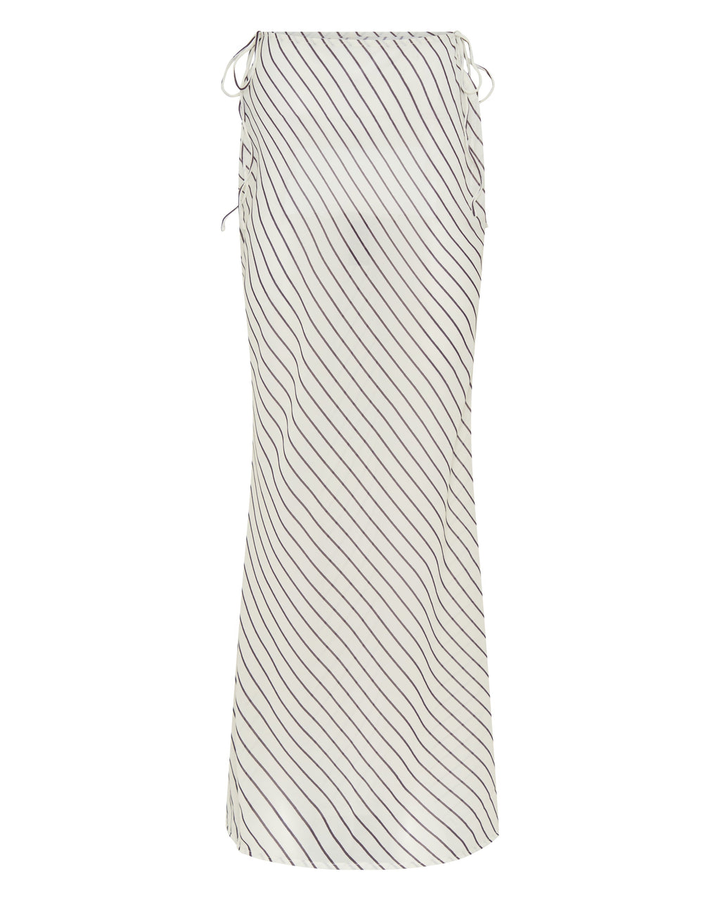 White Fox Luminous Maxi Skirt Cream/Choc Stripe