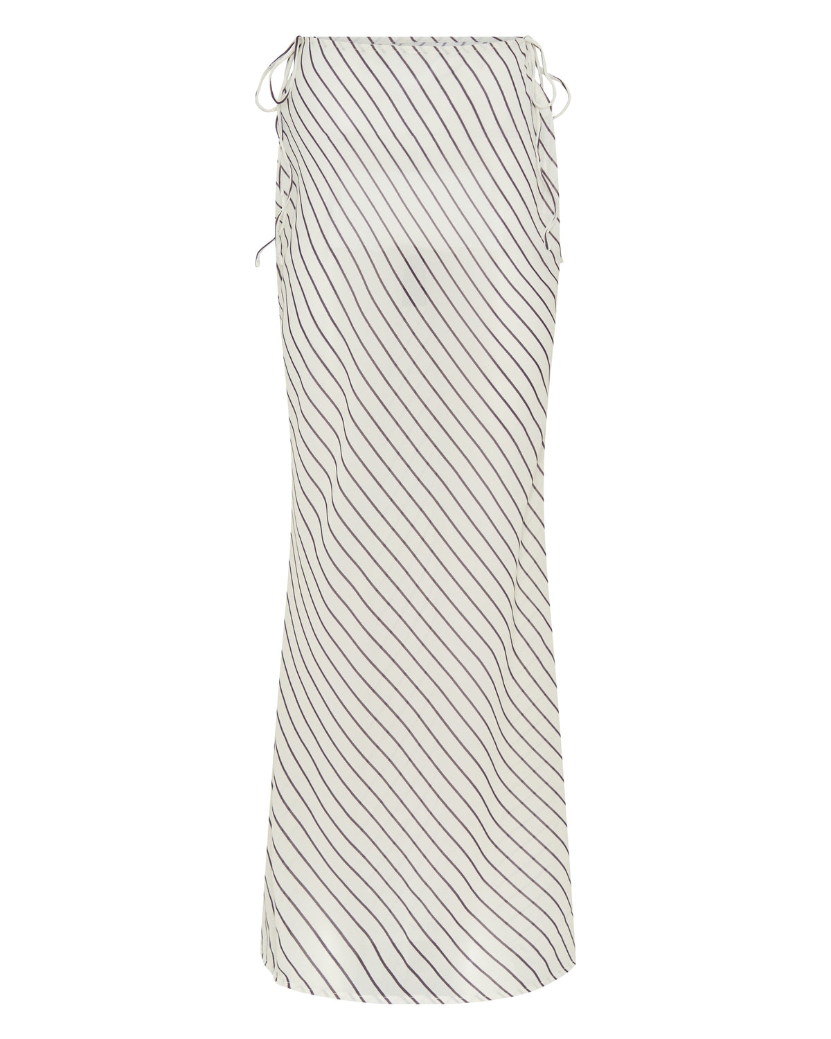White Fox Luminous Maxi Skirt Cream/Choc Stripe