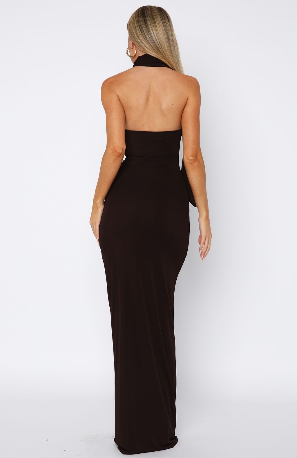 White Fox Sugar High Maxi Dress Chocolate