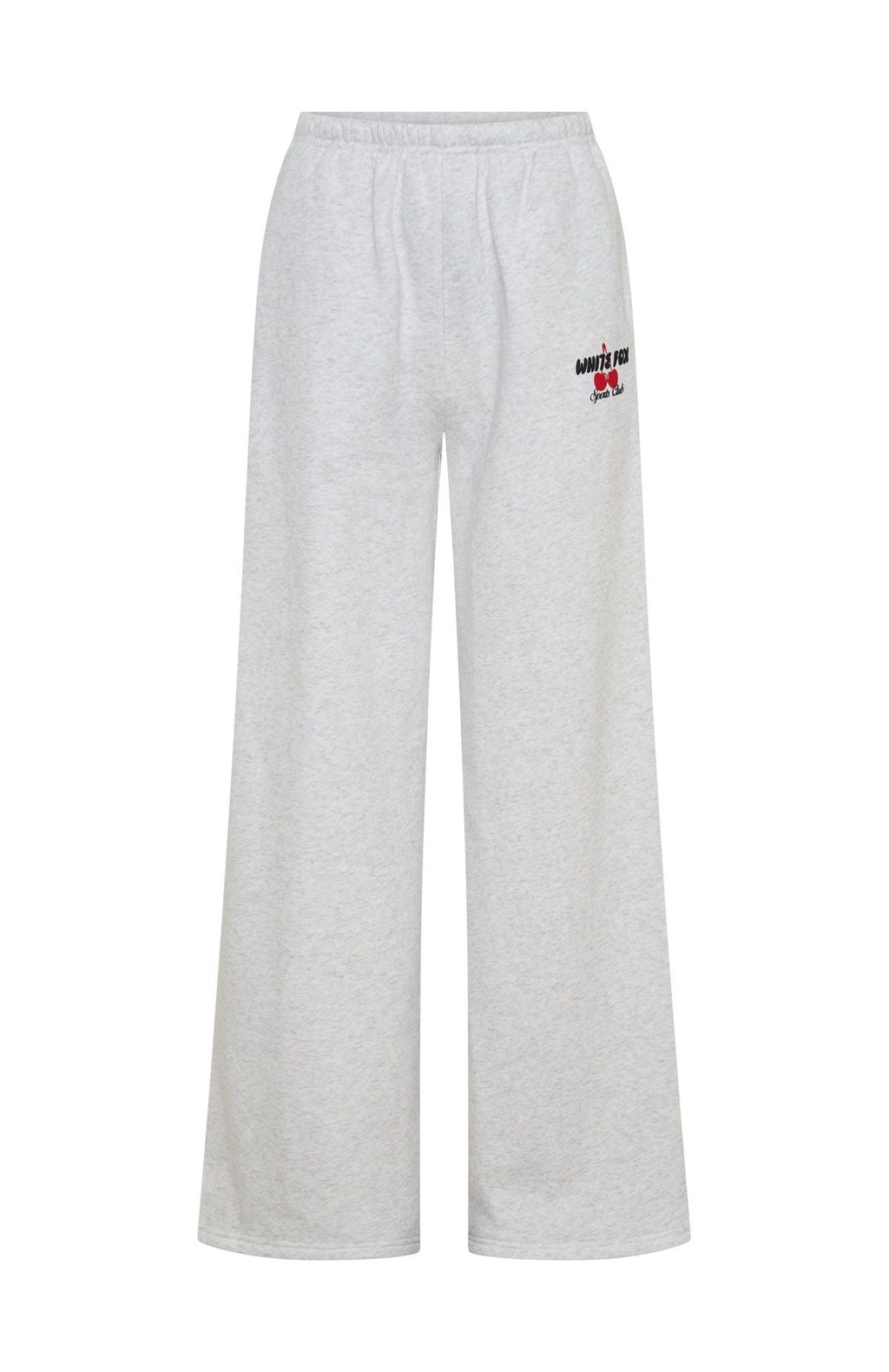 White Fox Club 14 Cassie Wide Leg Sweatpants Grey Marle