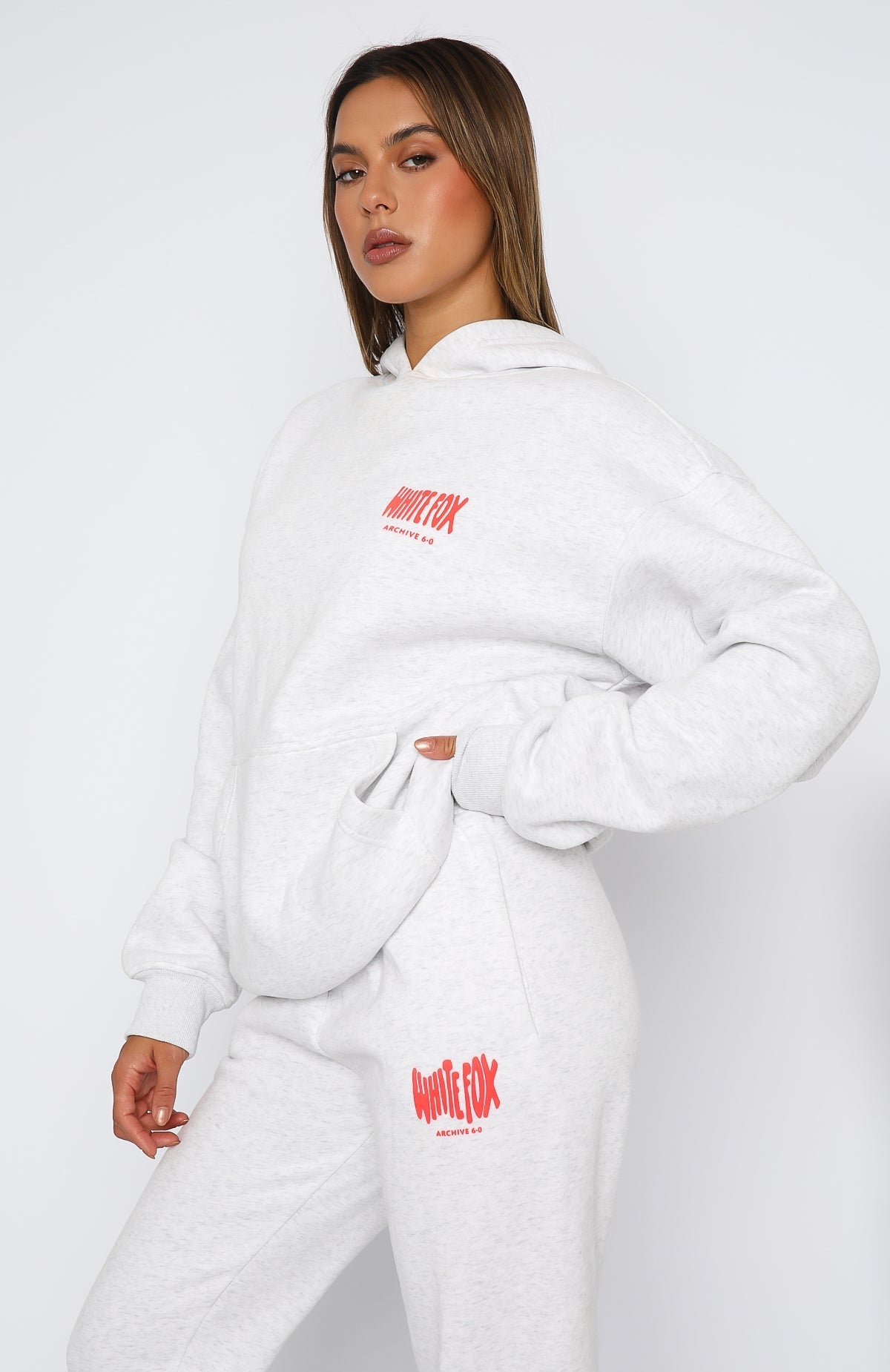 White Fox Archive 6.0 Oversized Hoodie Cloudburst