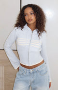 White Fox Mellisandra Knit Cardigan Grey Marle