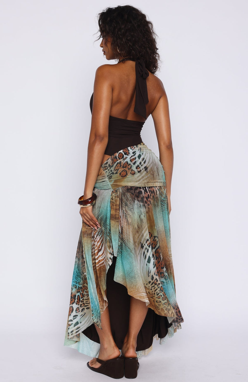 White Fox Suntrace Maxi Dress Saltwater