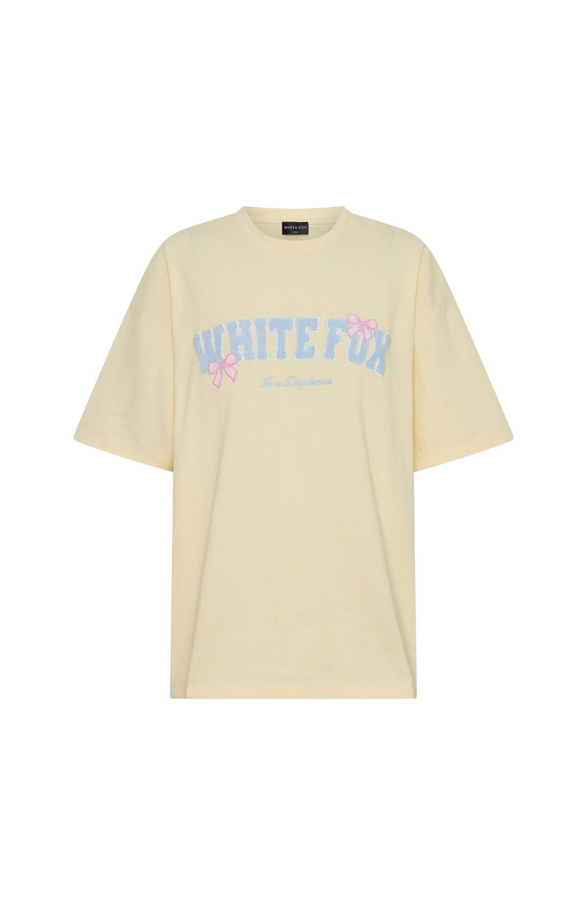 White Fox Daydreamers Madeline Oversized Tee Lemon