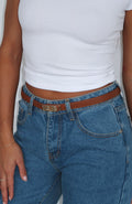 White Fox Zuri Belt Tan