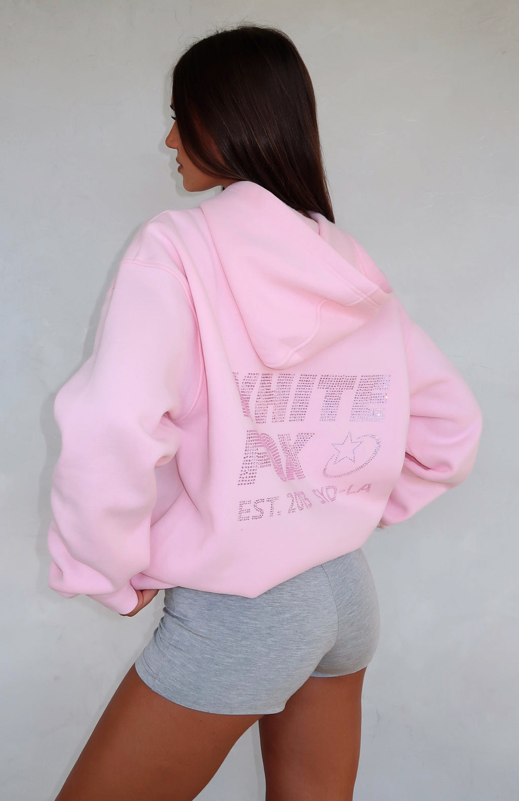 White Fox Always Shining Oversized Hoodie Posy