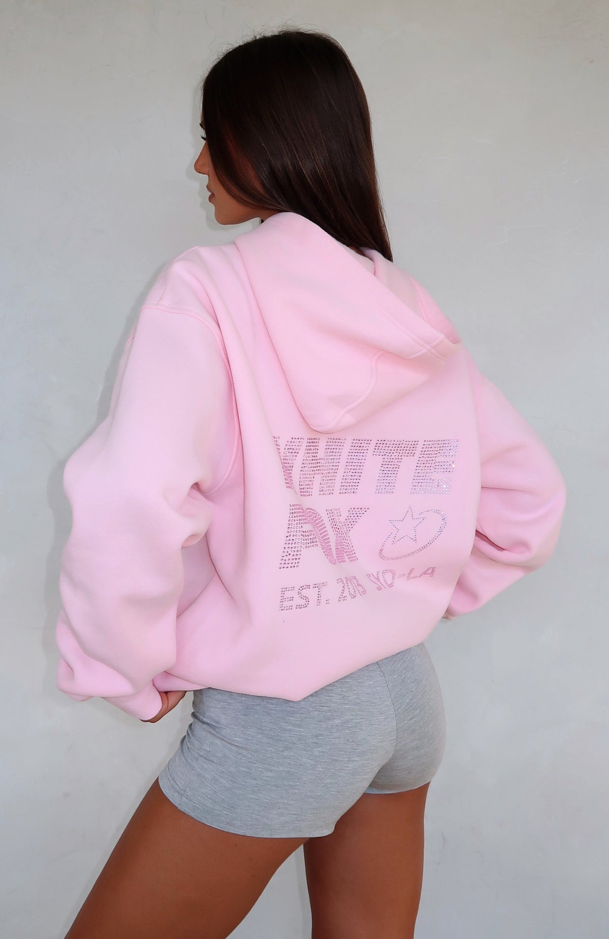 White Fox Always Shining Oversized Hoodie Posy