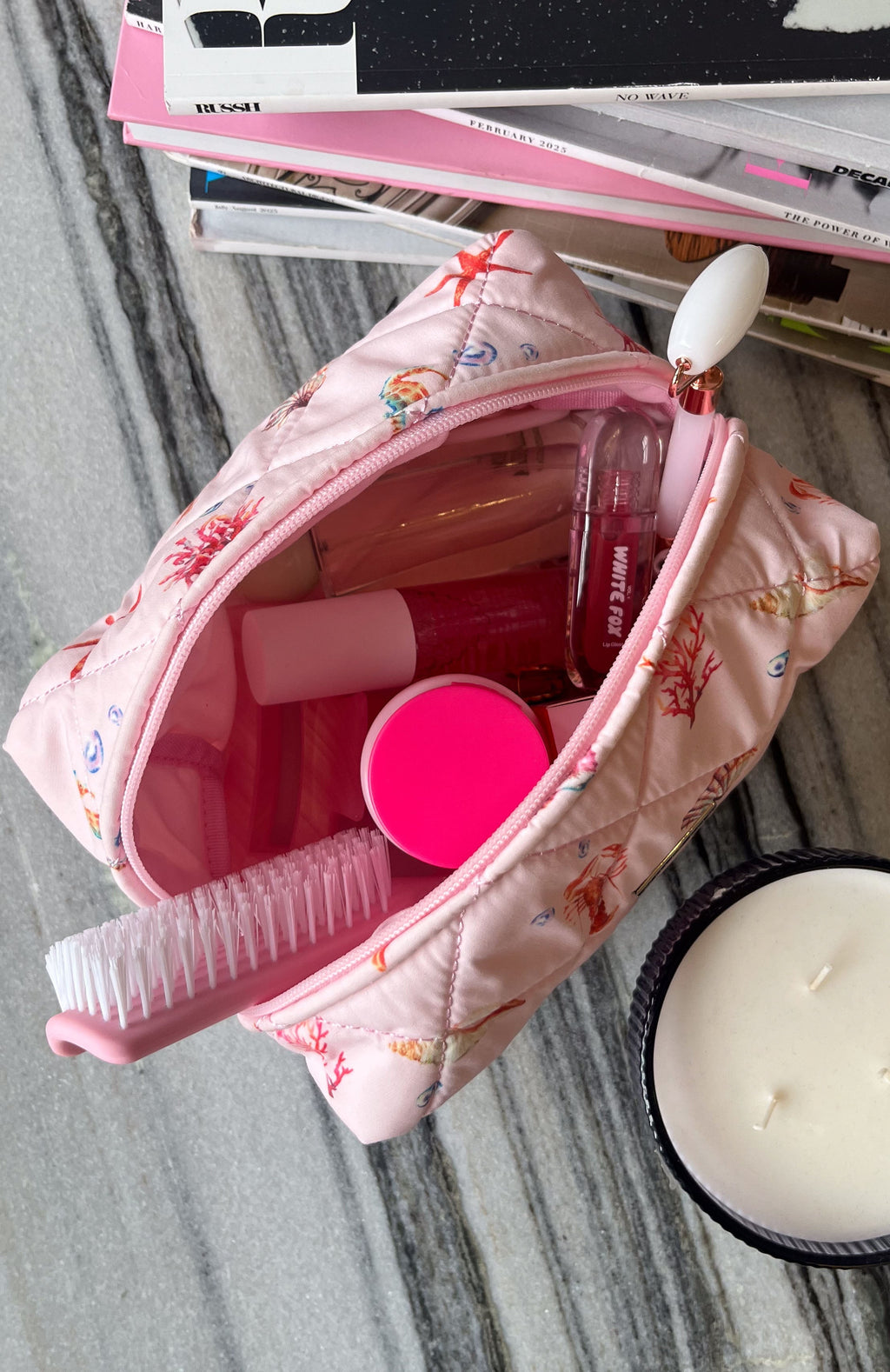 White Fox Getting Ready Cosmetic Bag Sea Dreams