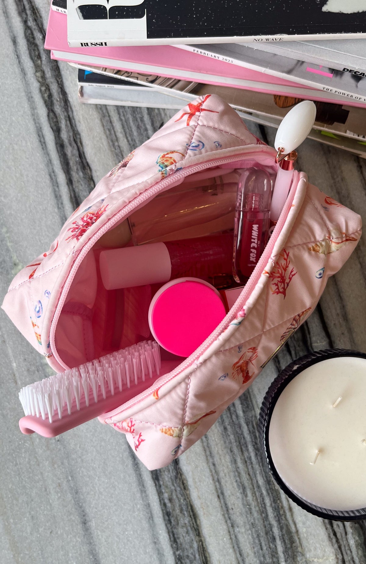 White Fox Getting Ready Cosmetic Bag Sea Dreams