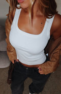 White Fox Wanting Problems Knit Top White