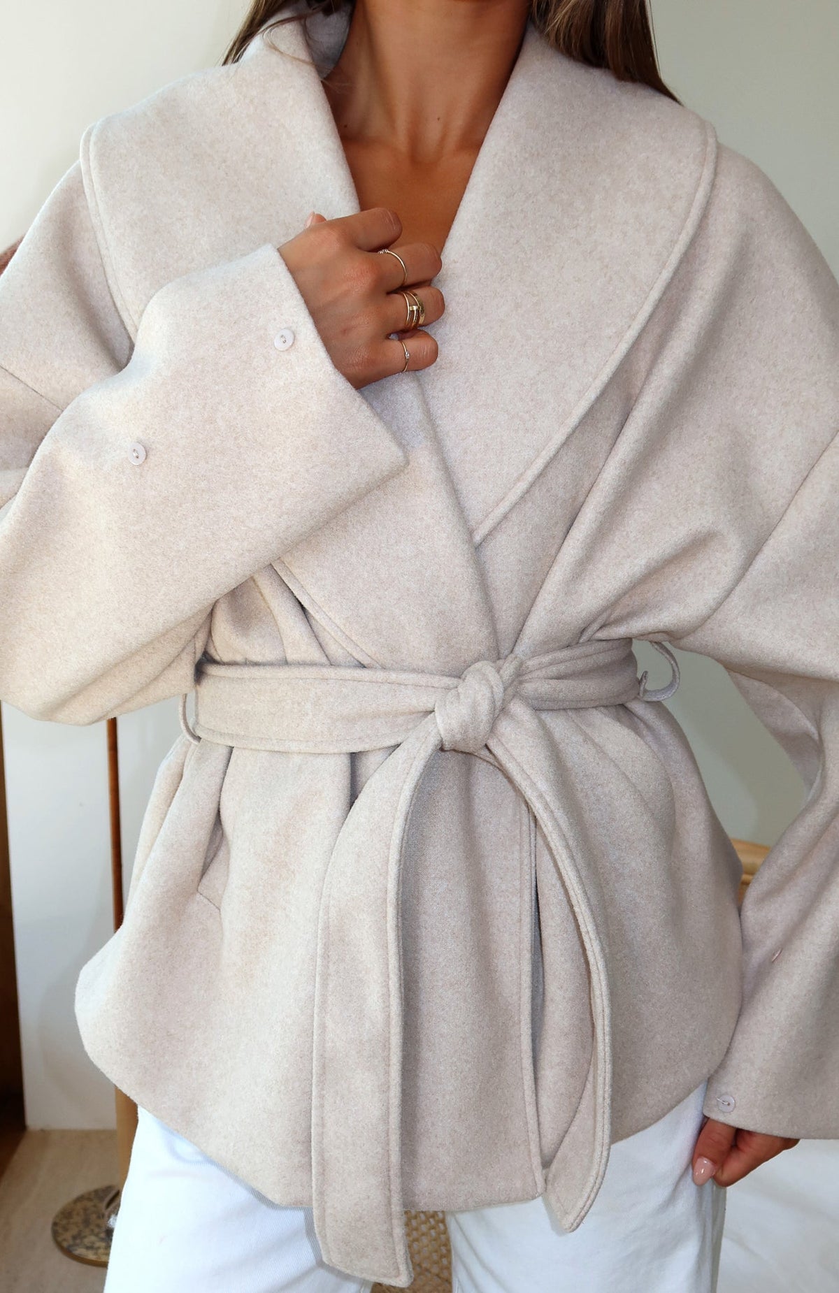 White Fox All My Friends Jacket Beige