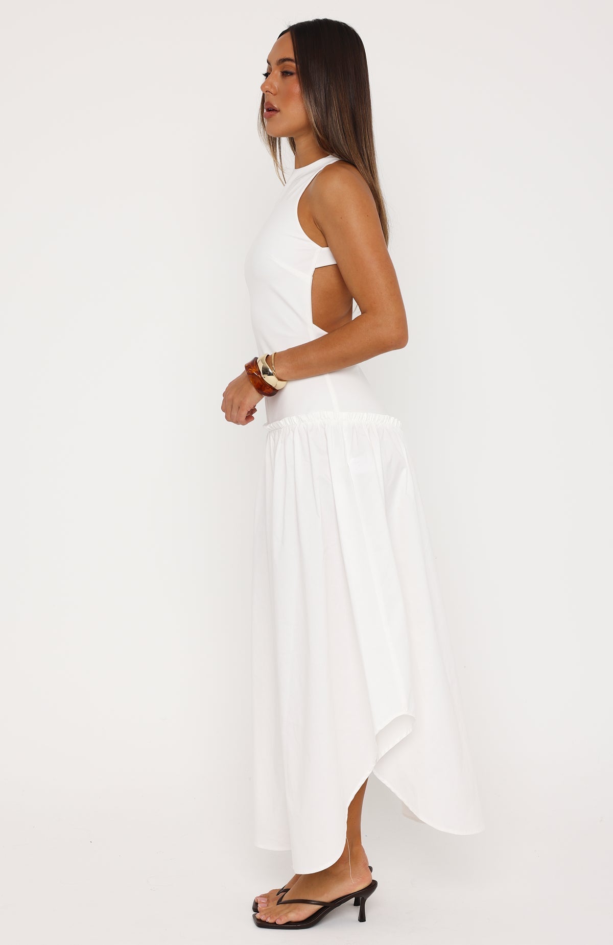 White Fox Never Yours Maxi Dress White