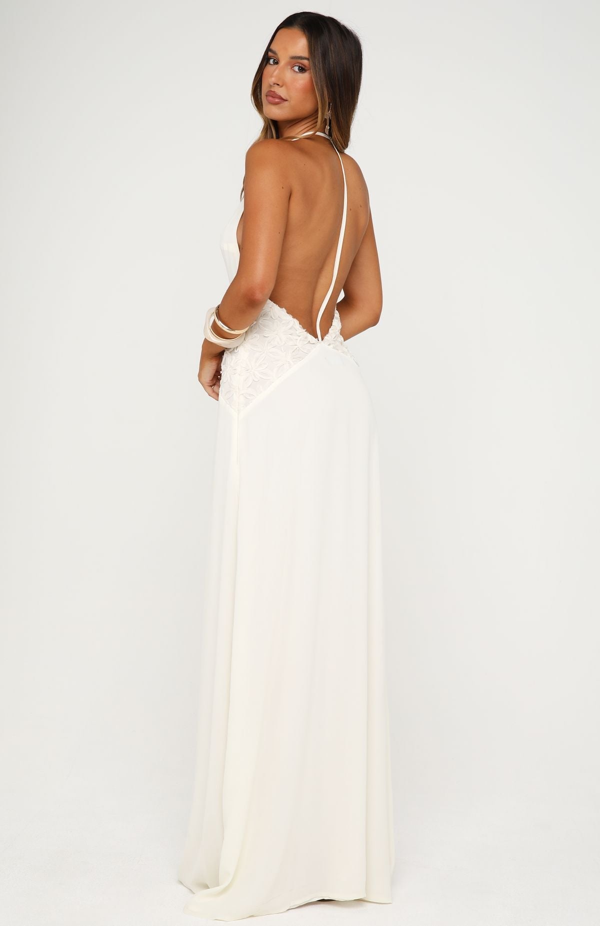 White Fox Zesty Glow Maxi Dress Butter